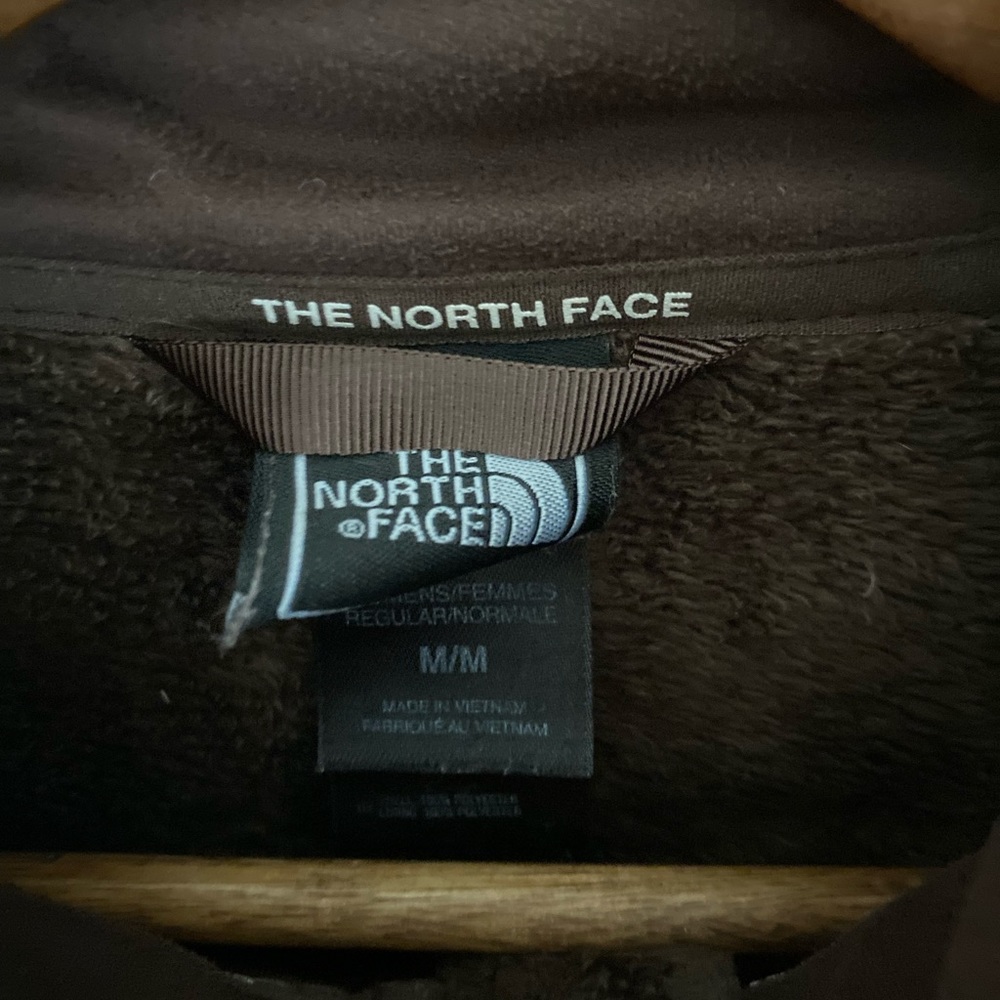 Vintage Y2K The North Face Brown Fuzzy Jacket Teddy Bear Gorpcore - Picture 4 of 8